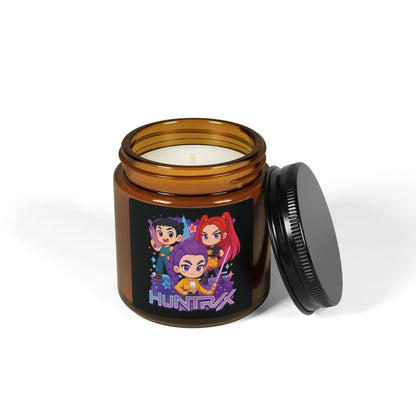 Huntrix Trio Character Candle Amber Jar |  K-POP group Scented Soy Candle | K-POP Demon Hunters Soy Candle | K-POP christmas decor