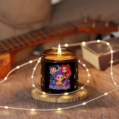 Huntrix Trio Character Candle Amber Jar |  K-POP group Scented Soy Candle | K-POP Demon Hunters Soy Candle | K-POP christmas decor
