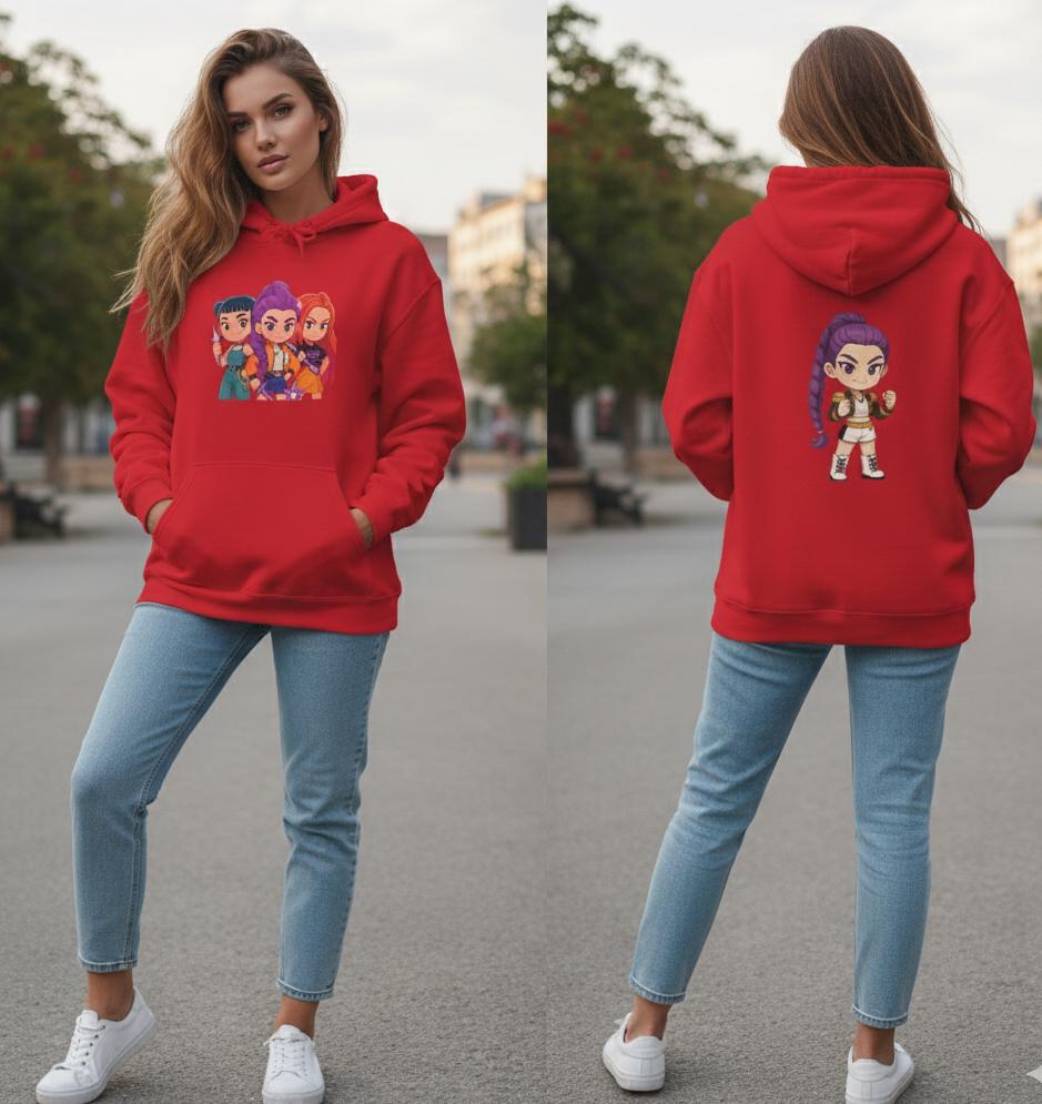 K-Pop Girl Trio Hoodie | Huntrix Girl Trio Hoodie | K-Pop Demon Hunters Hoodie | Rumi Mira Zoey Trio Hoodie | K-Pop Girl Hoodie