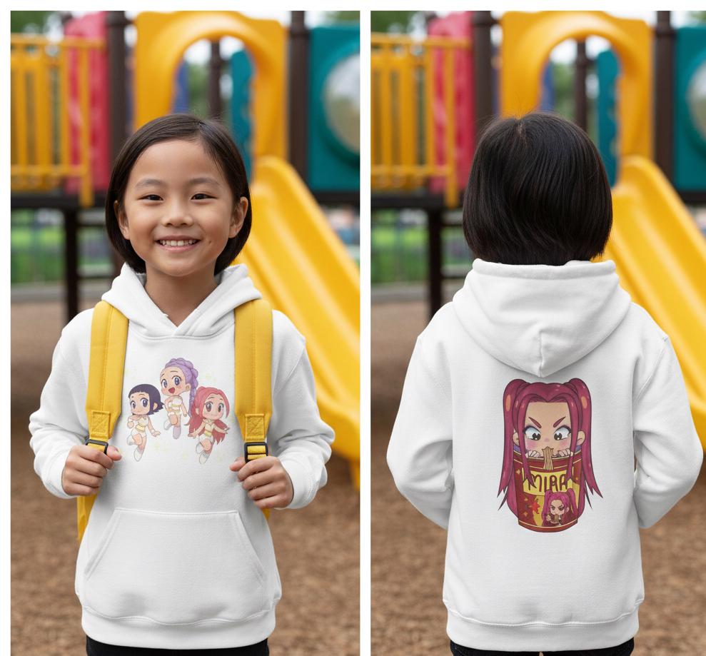 K-Pop Demon Hunters Hoodie | Huntrix group K-Pop Demon Hunters Hoodie | K-Pop Hoodie