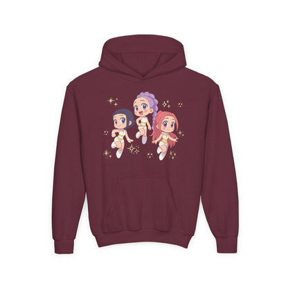 K-Pop Demon Hunters Hoodie | Huntrix group K-Pop Demon Hunters Hoodie | K-Pop Hoodie
