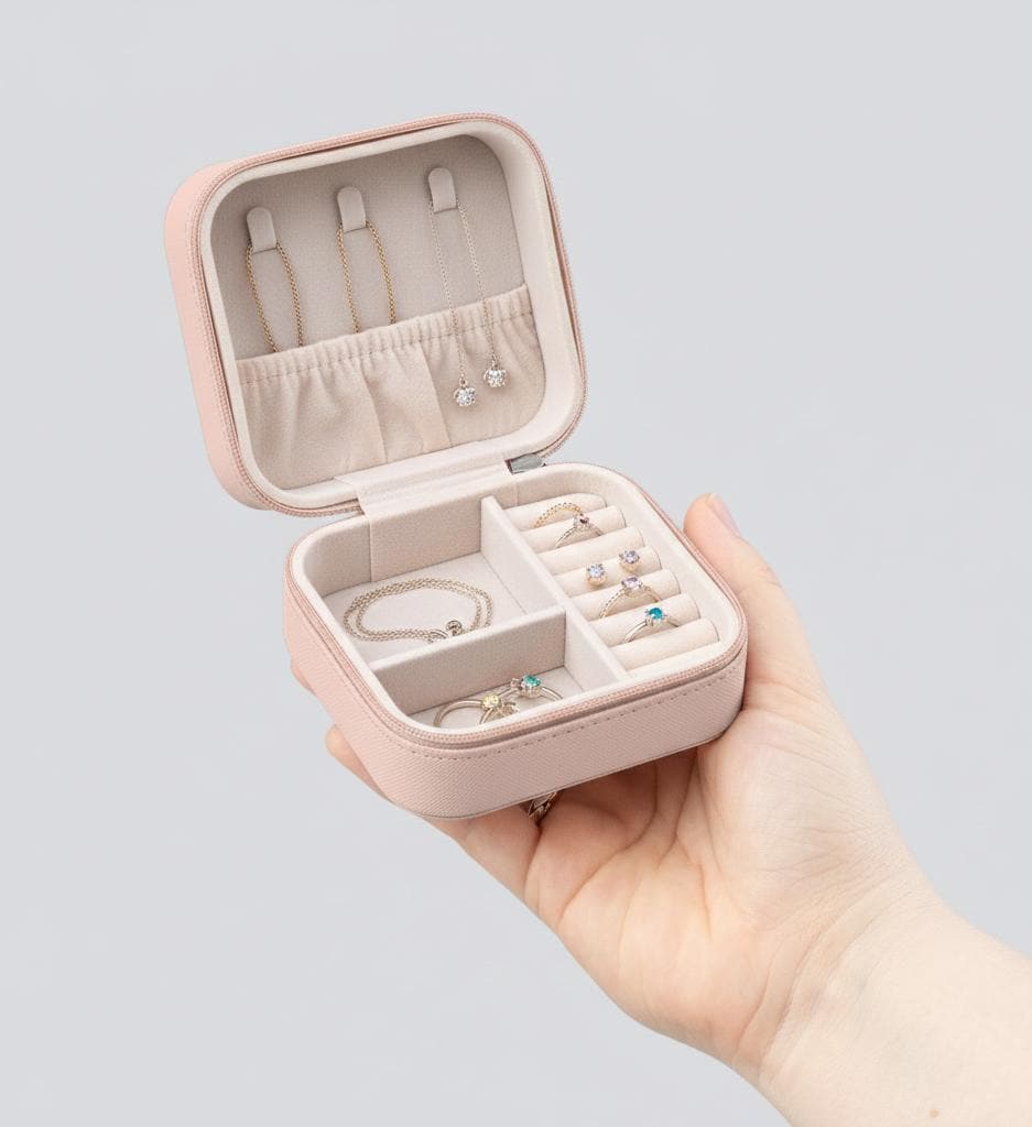 Rainbow Travel Jewelry Case | Compact Organizer