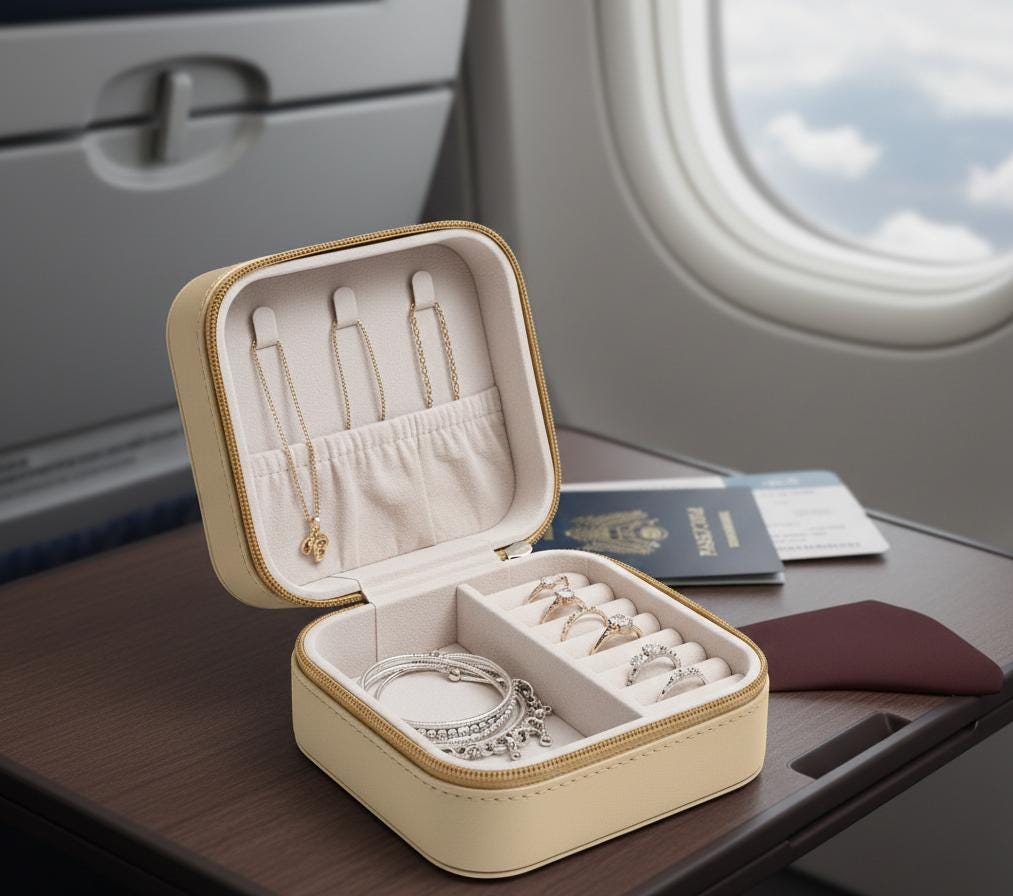 Rainbow Travel Jewelry Case | Compact Organizer
