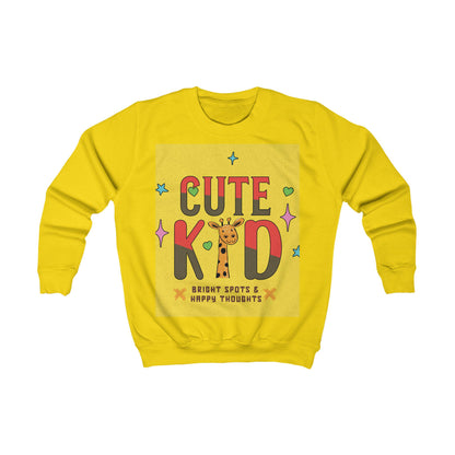 Kid's Giraffe Sweatshirt | Playful Animal Tee, Bright Spots Design