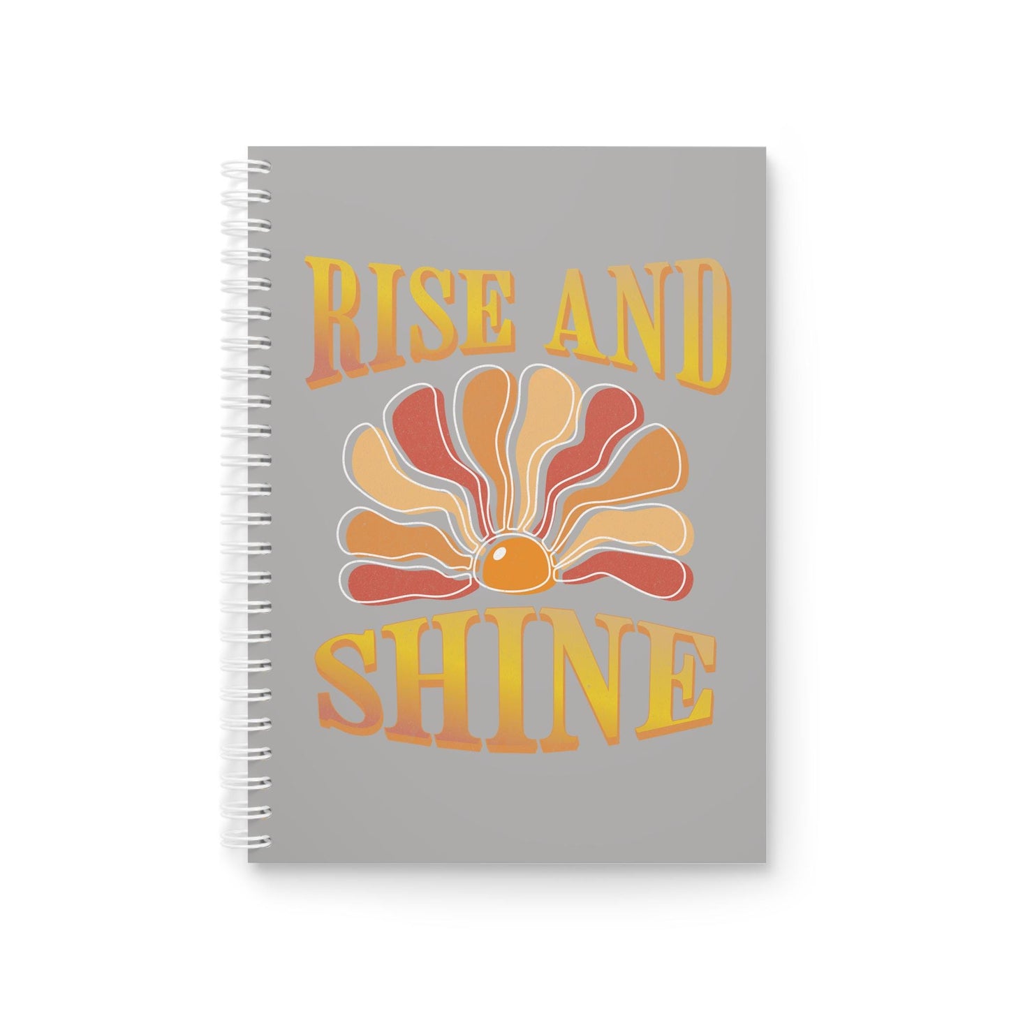 Retro Sunburst Spiral Notebook | Rise and Shine Artwork