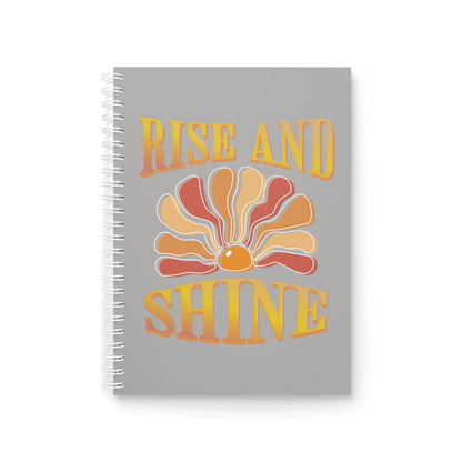 Retro Sunburst Spiral Notebook | Rise and Shine Artwork