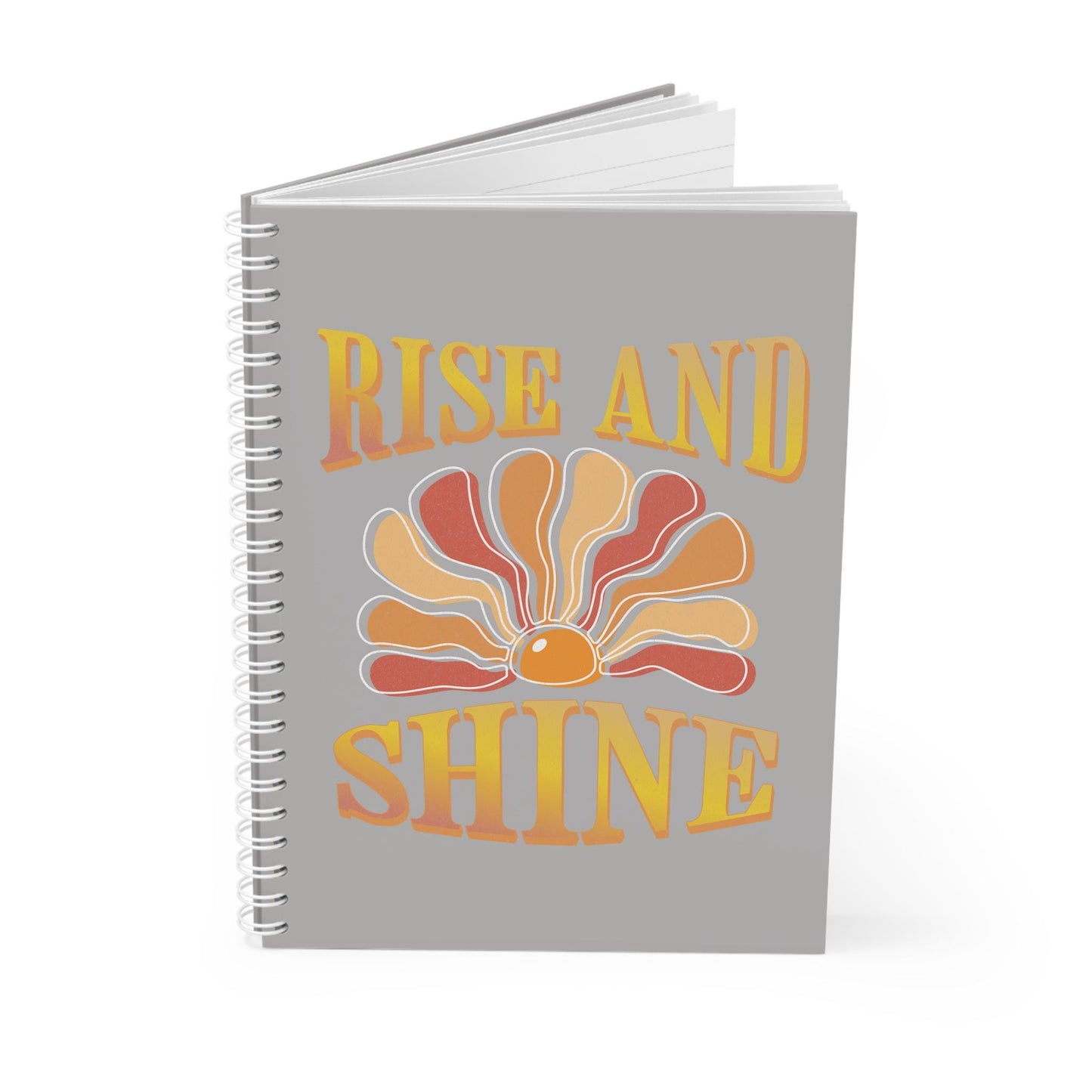 Retro Sunburst Spiral Notebook | Rise and Shine Artwork