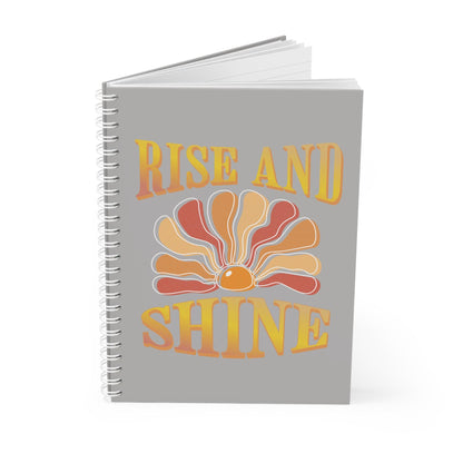 Retro Sunburst Spiral Notebook | Rise and Shine Artwork