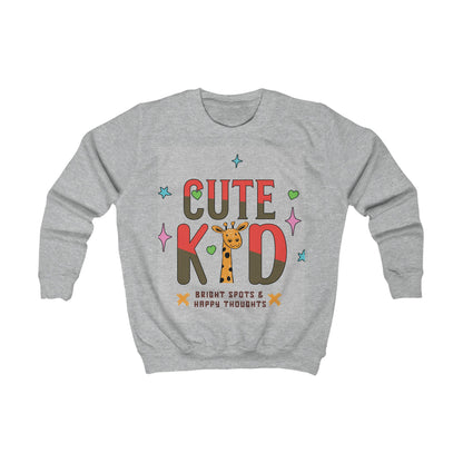 Kid's Giraffe Sweatshirt | Playful Animal Tee, Bright Spots Design