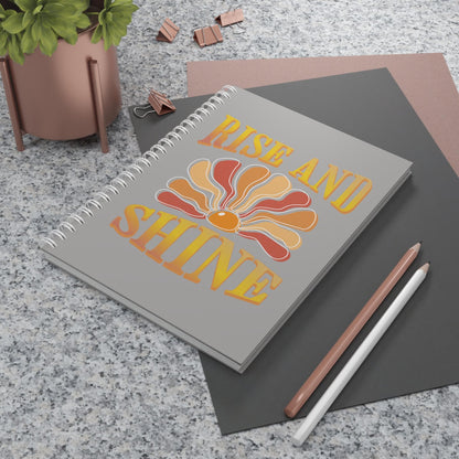 Retro Sunburst Spiral Notebook | Rise and Shine Artwork