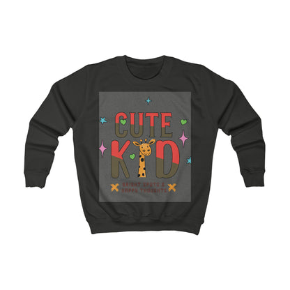 Kid's Giraffe Sweatshirt | Playful Animal Tee, Bright Spots Design