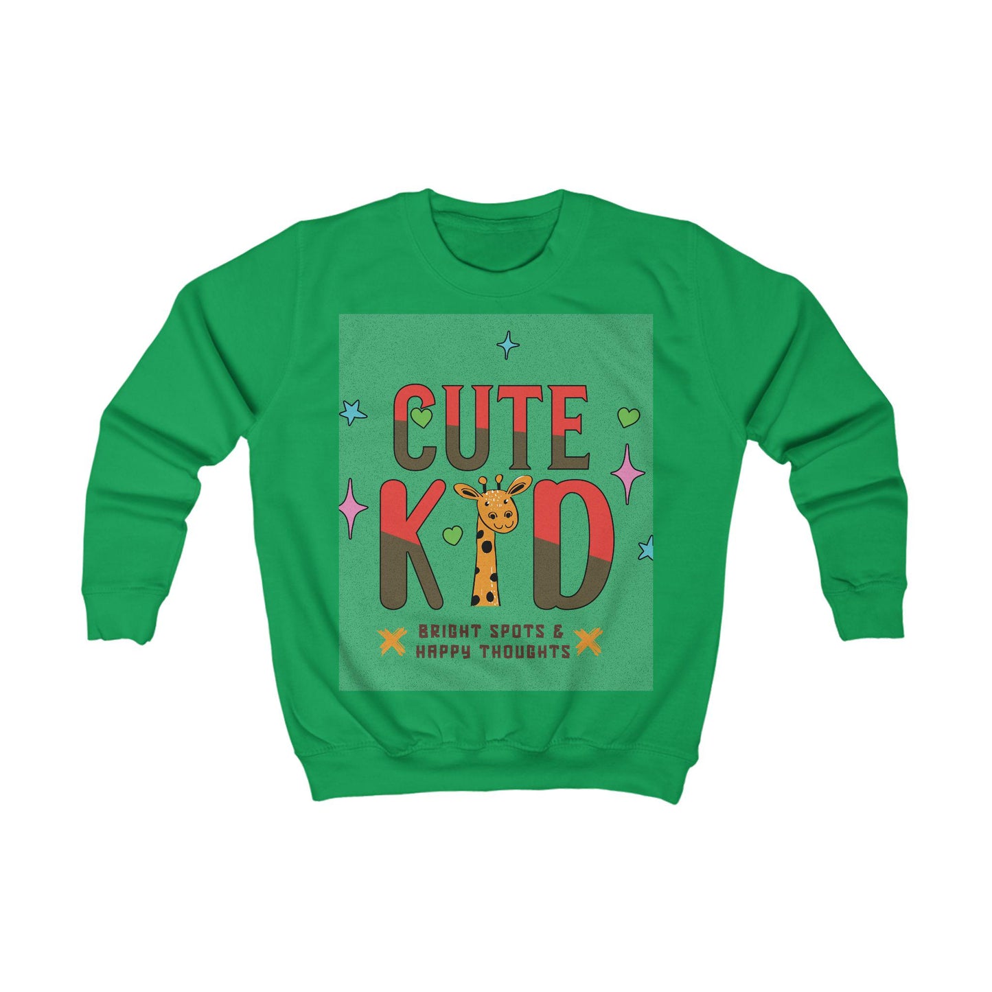 Kid's Giraffe Sweatshirt | Playful Animal Tee, Bright Spots Design