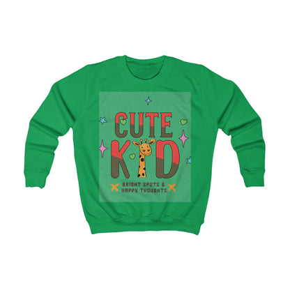 Kid's Giraffe Sweatshirt | Playful Animal Tee, Bright Spots Design