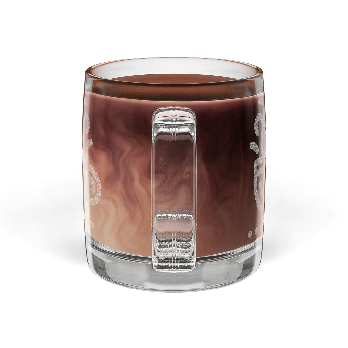 Engraved Glass Coffee Mug | 12.25 oz Clear Mug