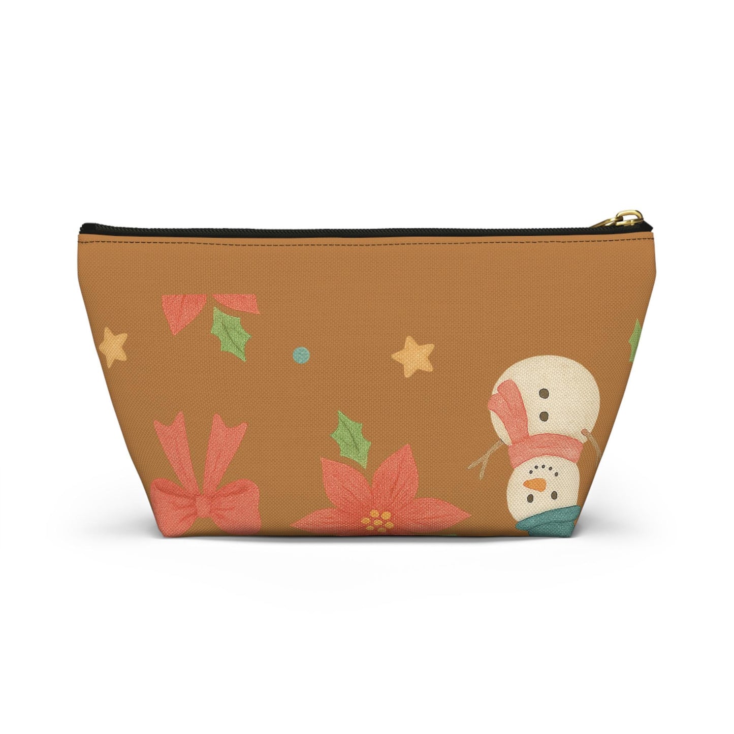 Christmas Accessory Pouch | Snowman & Candy Cane Holiday Design