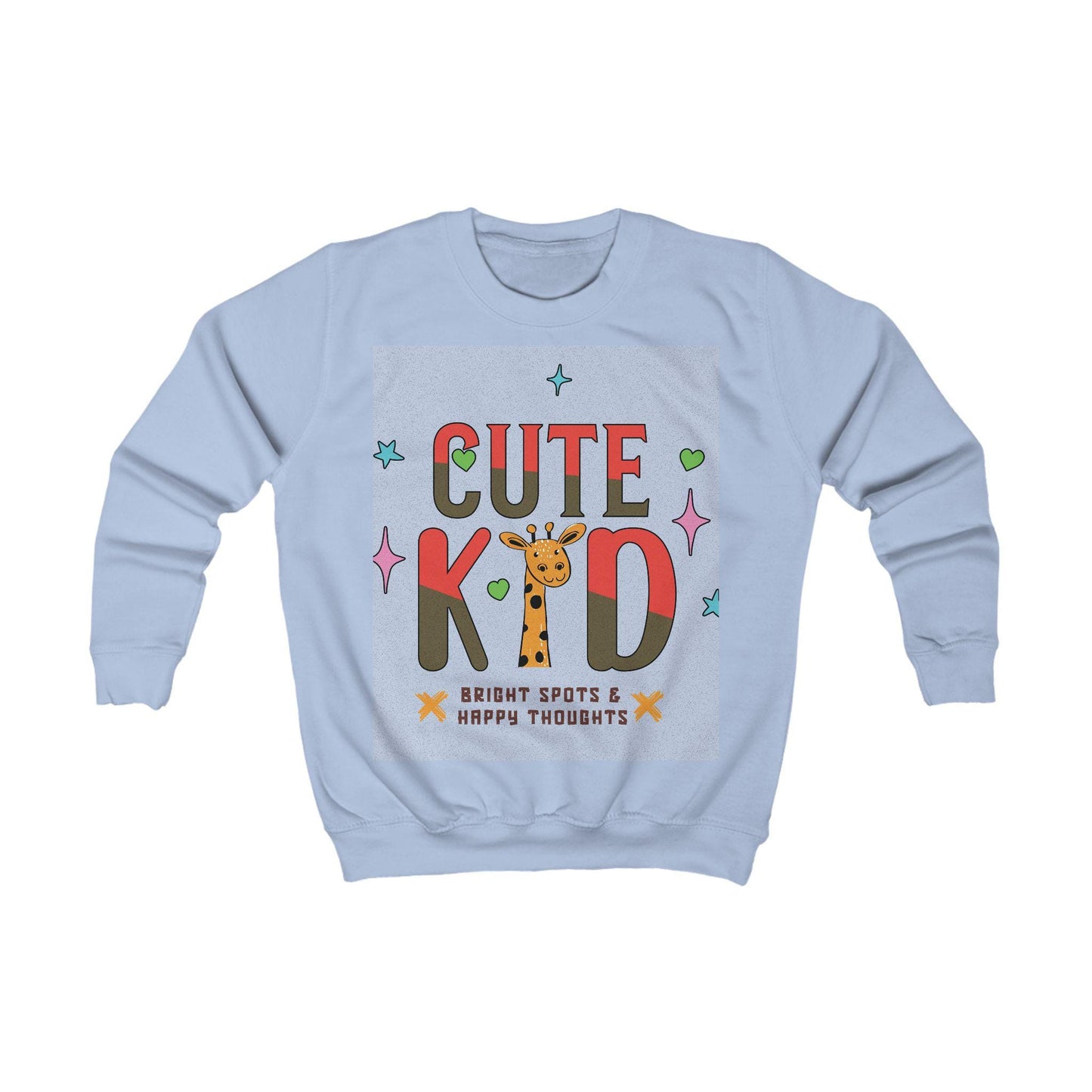 Kid's Giraffe Sweatshirt | Playful Animal Tee, Bright Spots Design