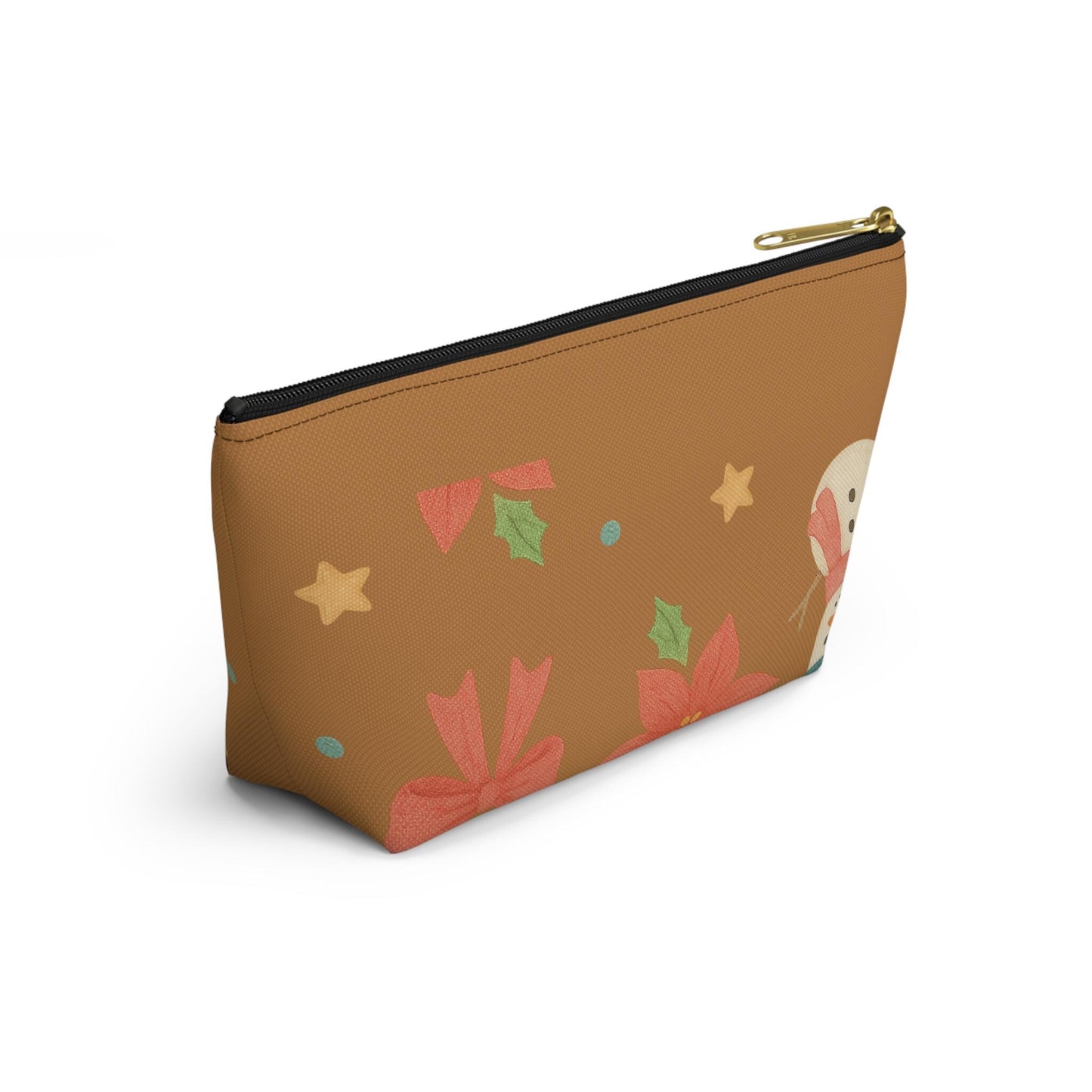 Christmas Accessory Pouch | Snowman & Candy Cane Holiday Design