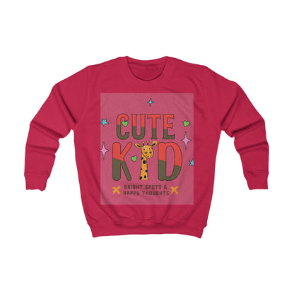 Kid's Giraffe Sweatshirt | Playful Animal Tee, Bright Spots Design