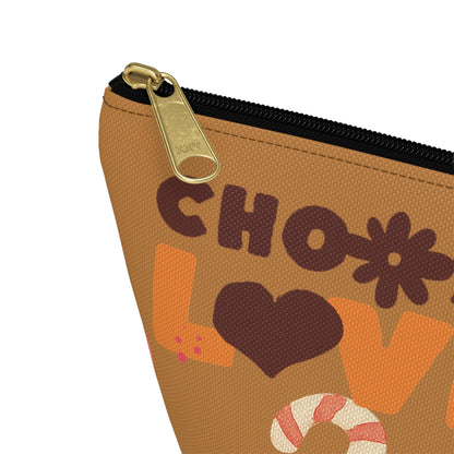Christmas Accessory Pouch | Snowman & Candy Cane Holiday Design