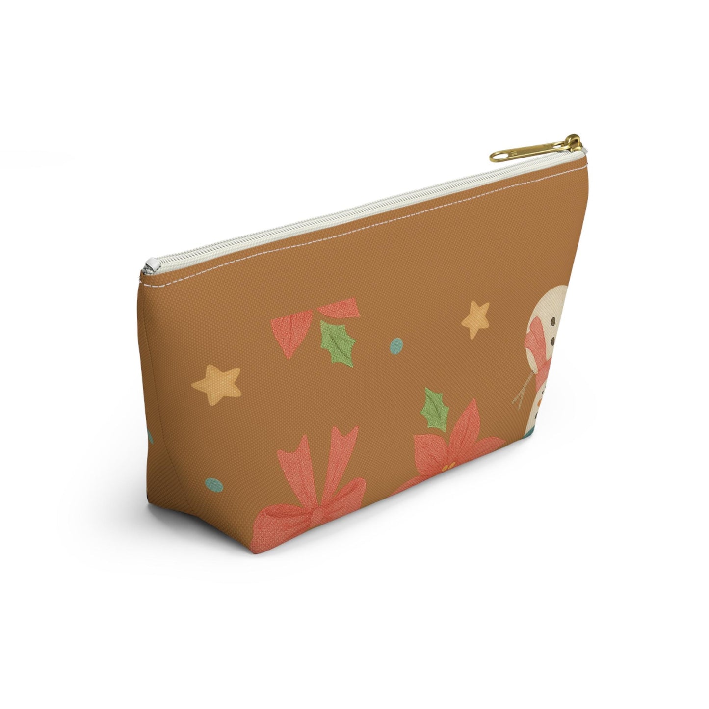 Christmas Accessory Pouch | Snowman & Candy Cane Holiday Design