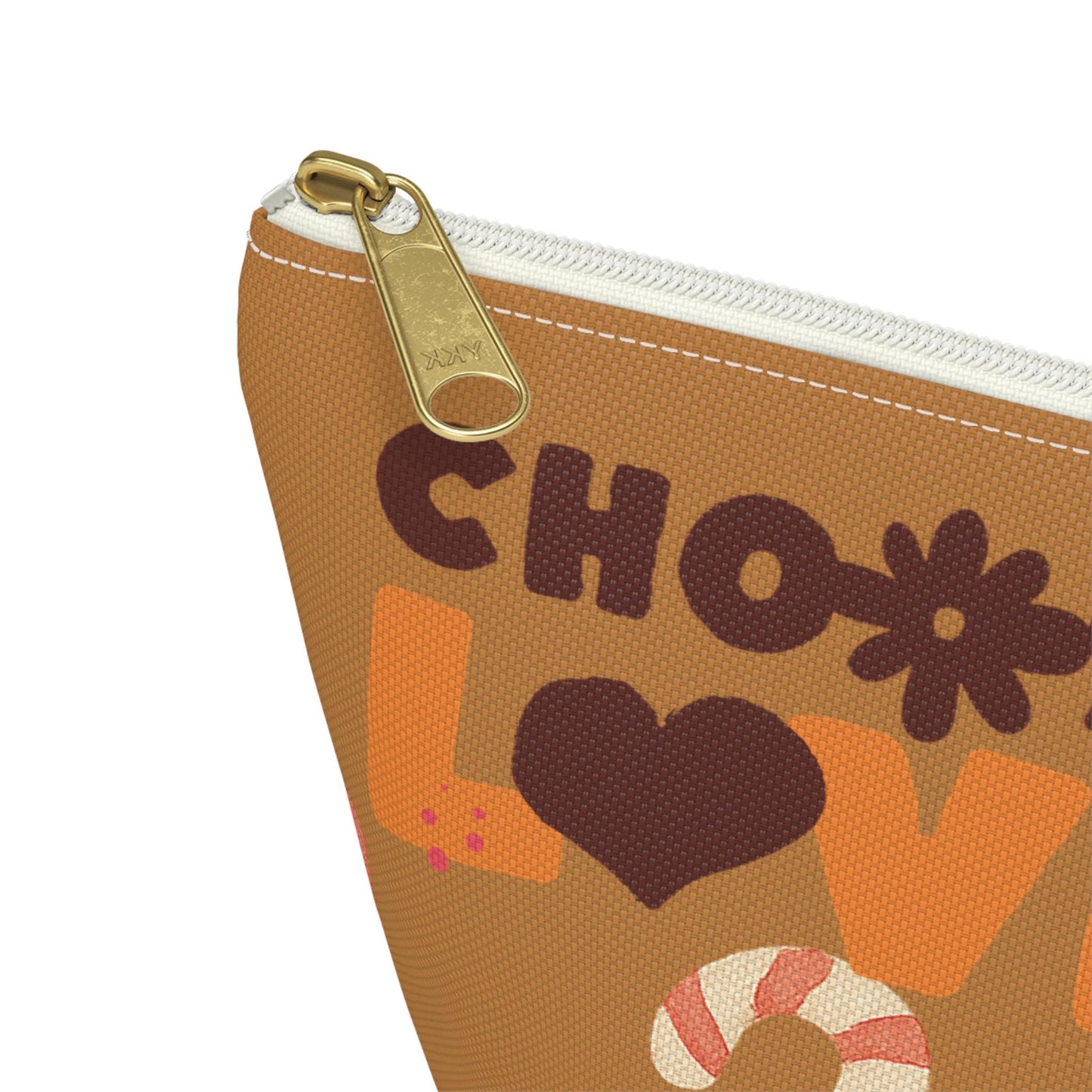 Christmas Accessory Pouch | Snowman & Candy Cane Holiday Design