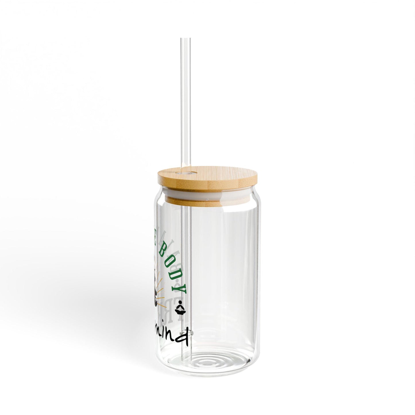 Balance Body Sipper Glass | Bamboo Lid, Tritan Straw (16oz)