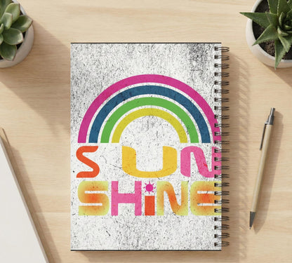 Stay Positive Work Hard Make It Happen Spiral Notebook | Motivational Notebook | Vibrant Spiral Notebook