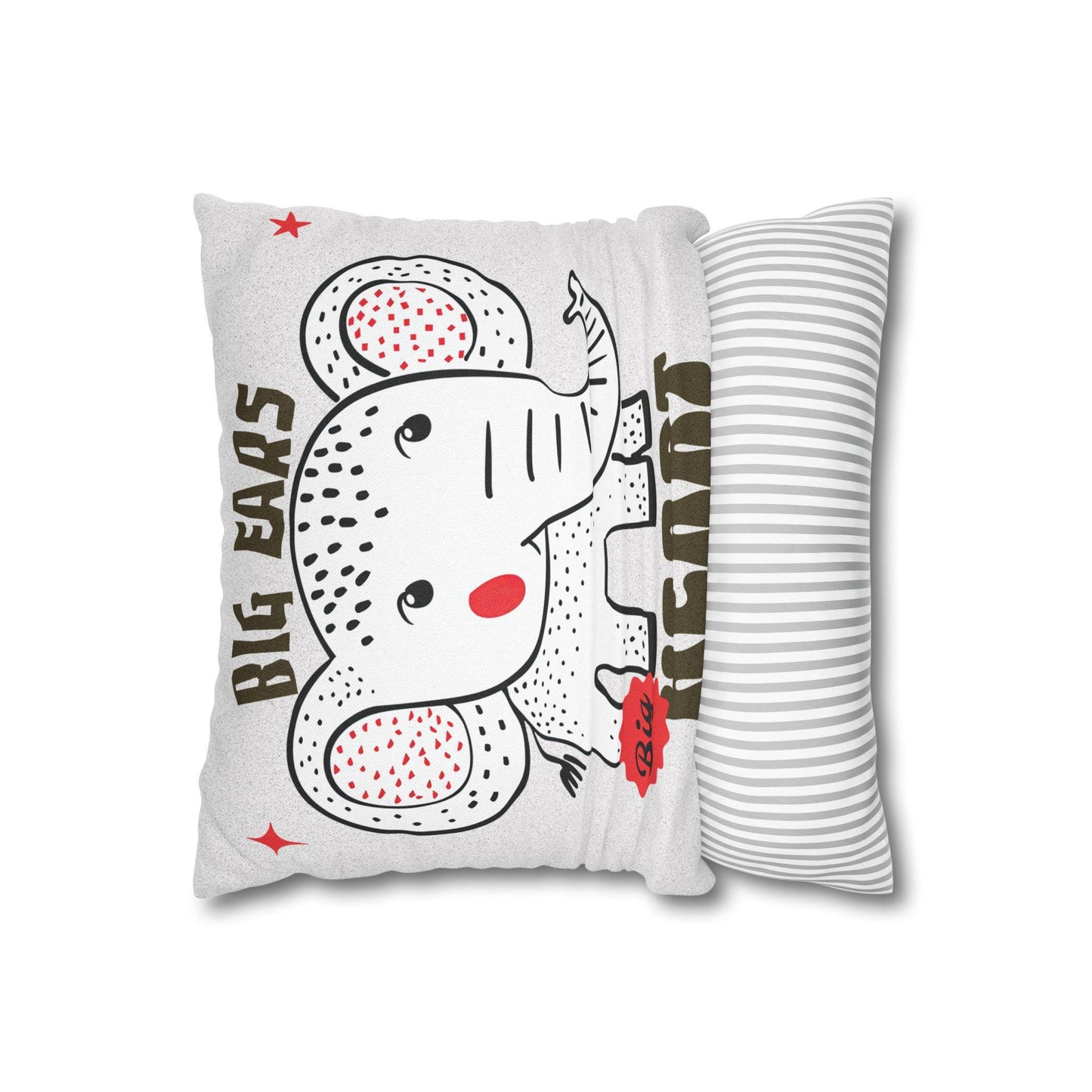 Elephant & Dino Pillowcase | Square Throw Pillowcase In 4 Sizes