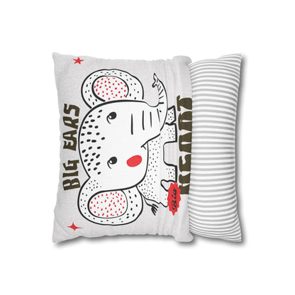 Elephant & Dino Pillowcase | Square Throw Pillowcase In 4 Sizes