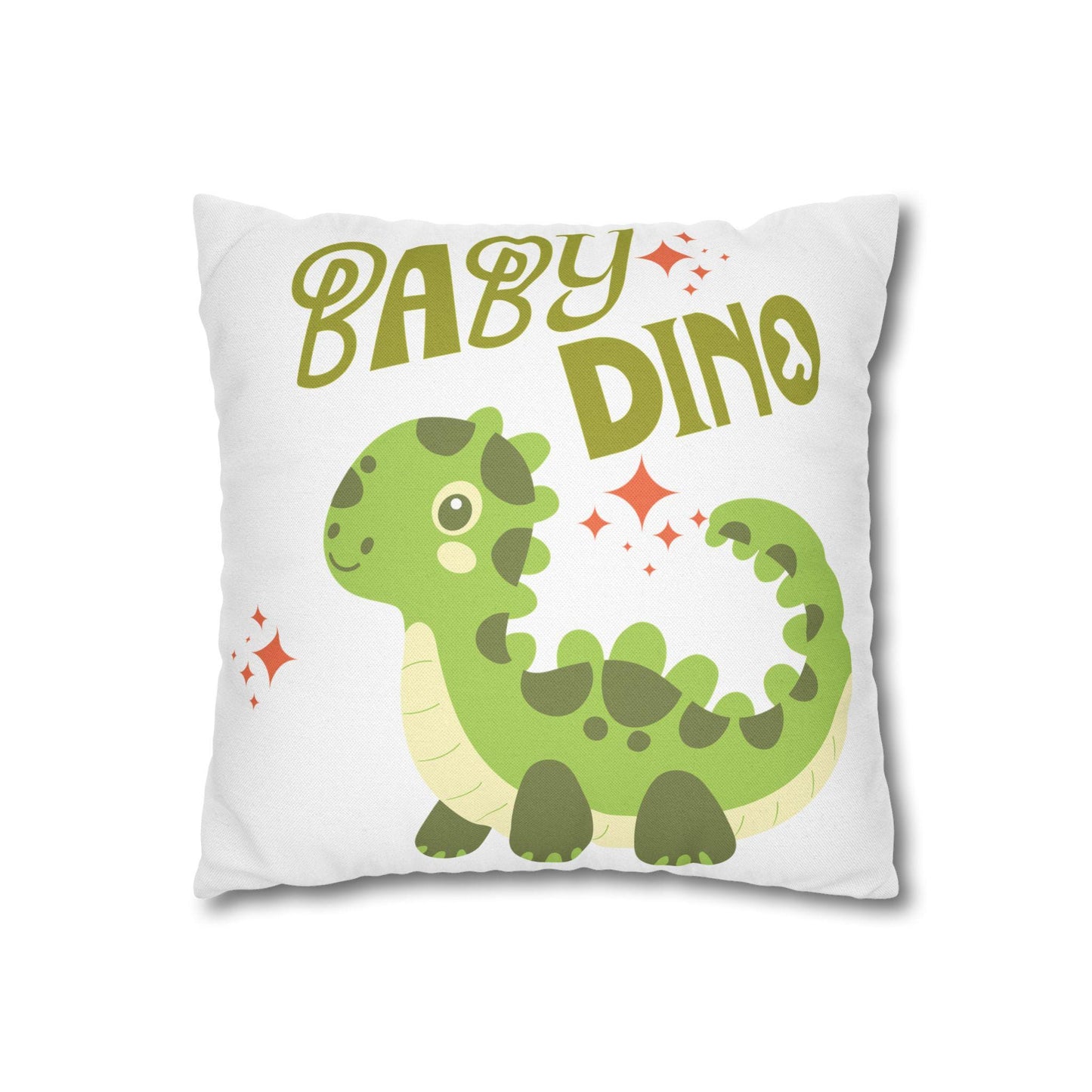 Elephant & Dino Pillowcase | Square Throw Pillowcase In 4 Sizes