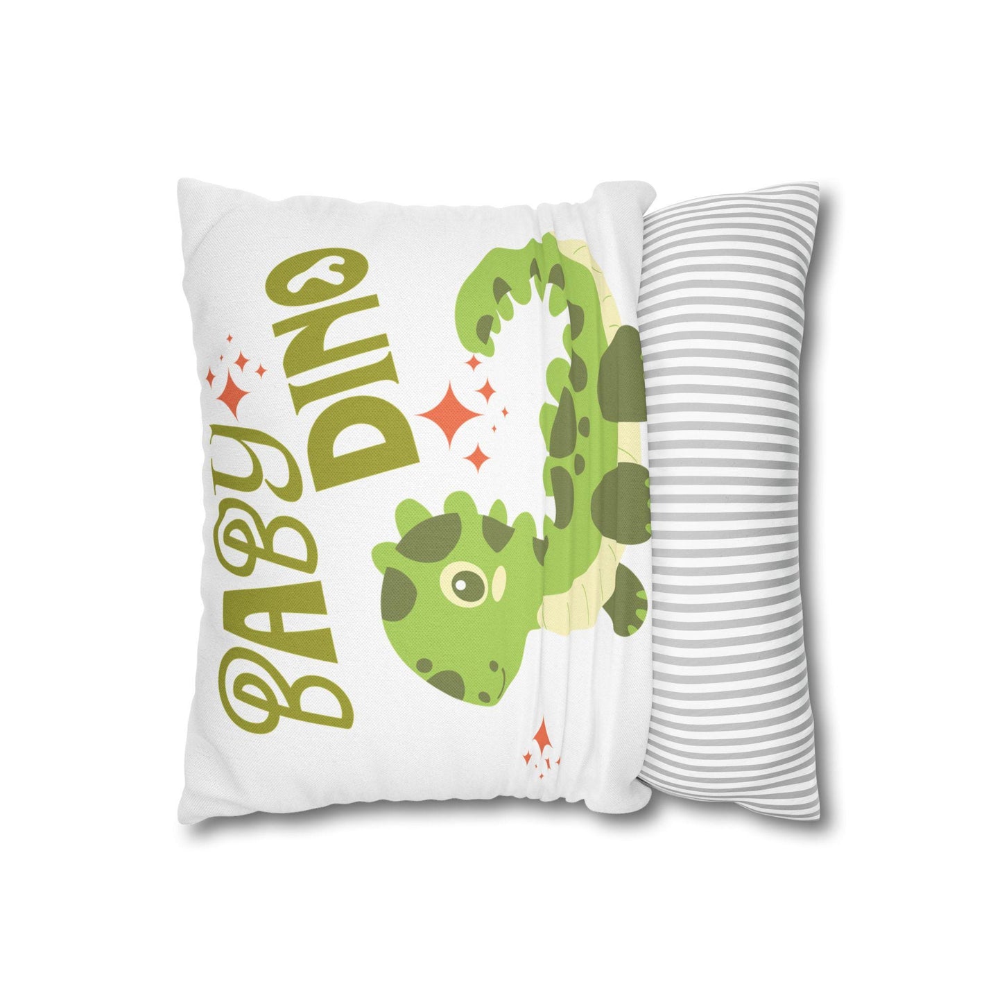 Elephant & Dino Pillowcase | Square Throw Pillowcase In 4 Sizes