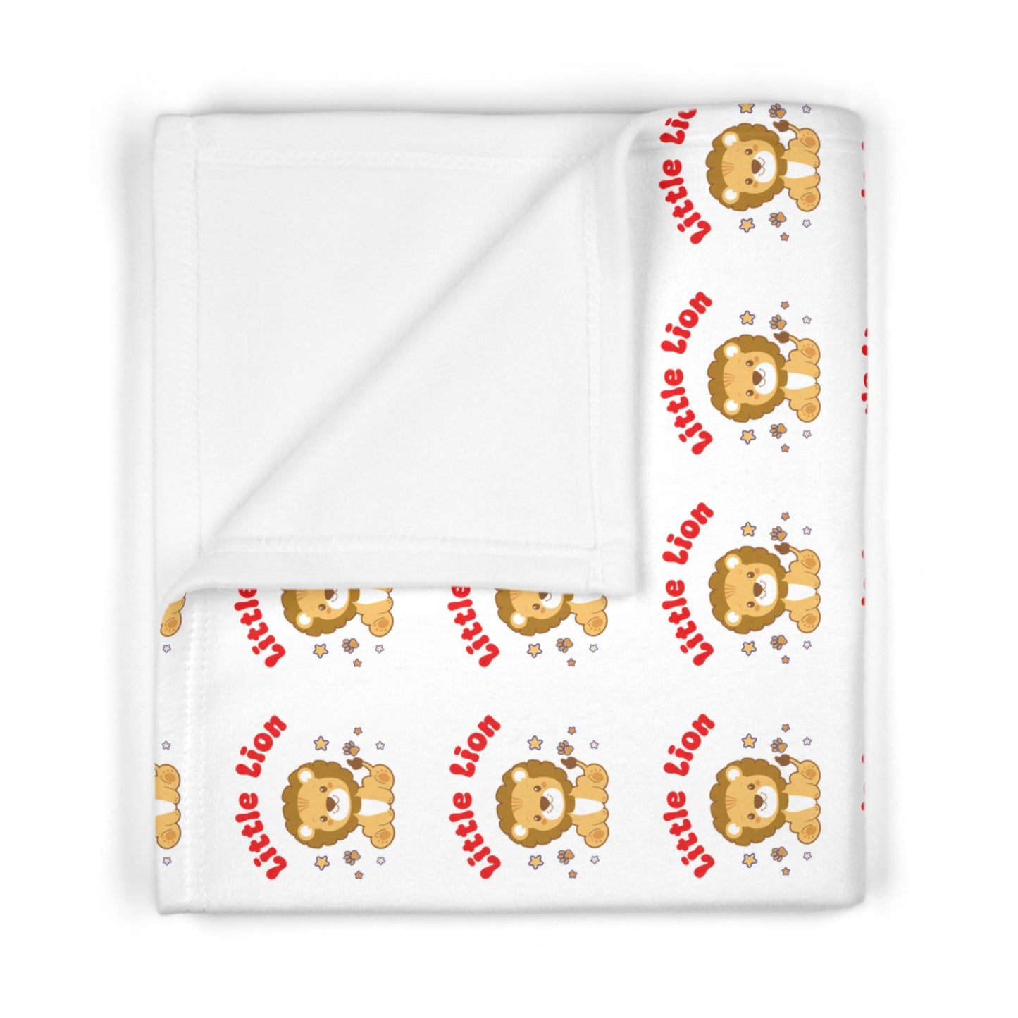 Little Lion Baby Blanket | Fleece Throw, Nursery Decor (30x40)