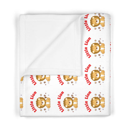 Little Lion Baby Blanket | Fleece Throw, Nursery Decor (30x40)