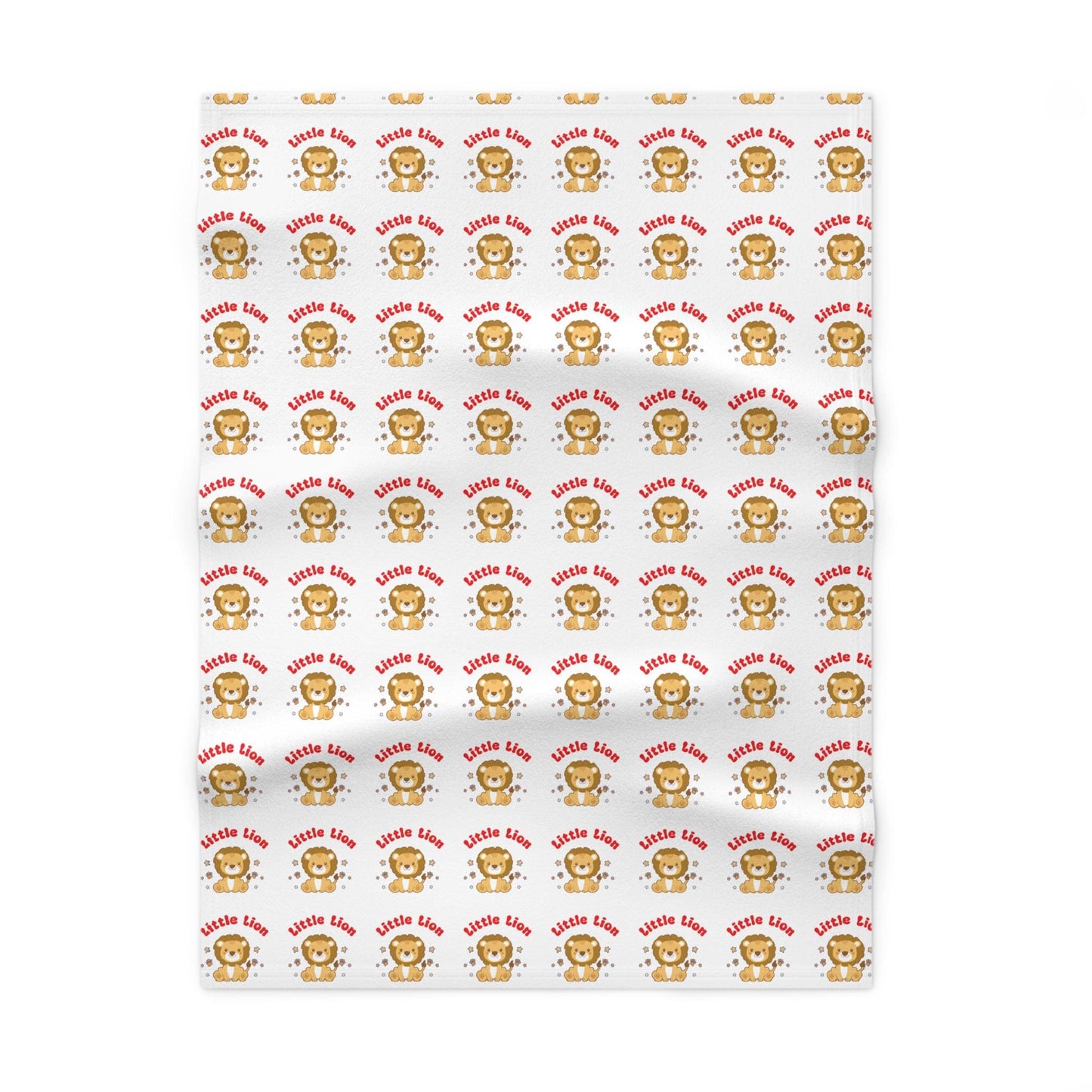 Little Lion Baby Blanket | Fleece Throw, Nursery Decor (30x40)