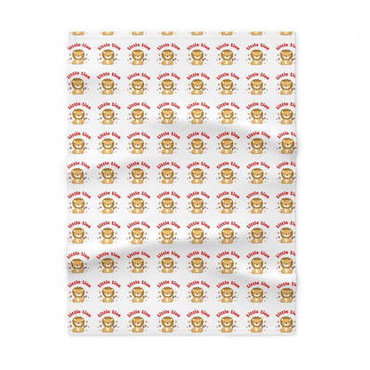 Little Lion Baby Blanket | Fleece Throw, Nursery Decor (30x40)