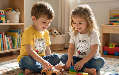 Big Ears Big Heart elephant toddler tee | cute kids graphic | Tiny Joys and Big-Hearted Charm Toddler Tee