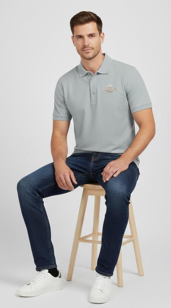 Embroidered Logo Polo | Lightweight Pique Knit