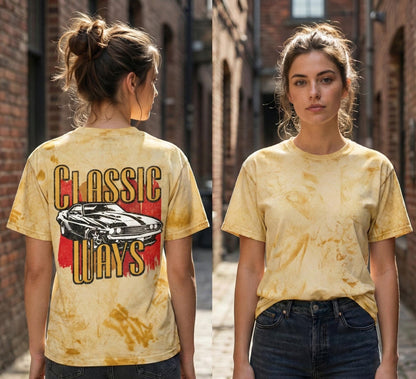 Classic Muscle Car Graphic Tee | Faded Retro Design