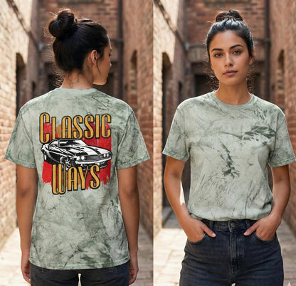 Classic Muscle Car Graphic Tee | Faded Retro Design