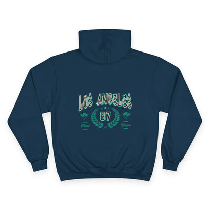 Los Angeles 87 Retro Logo Hoodie | Vintage Sports Crest | Champion Hoodie