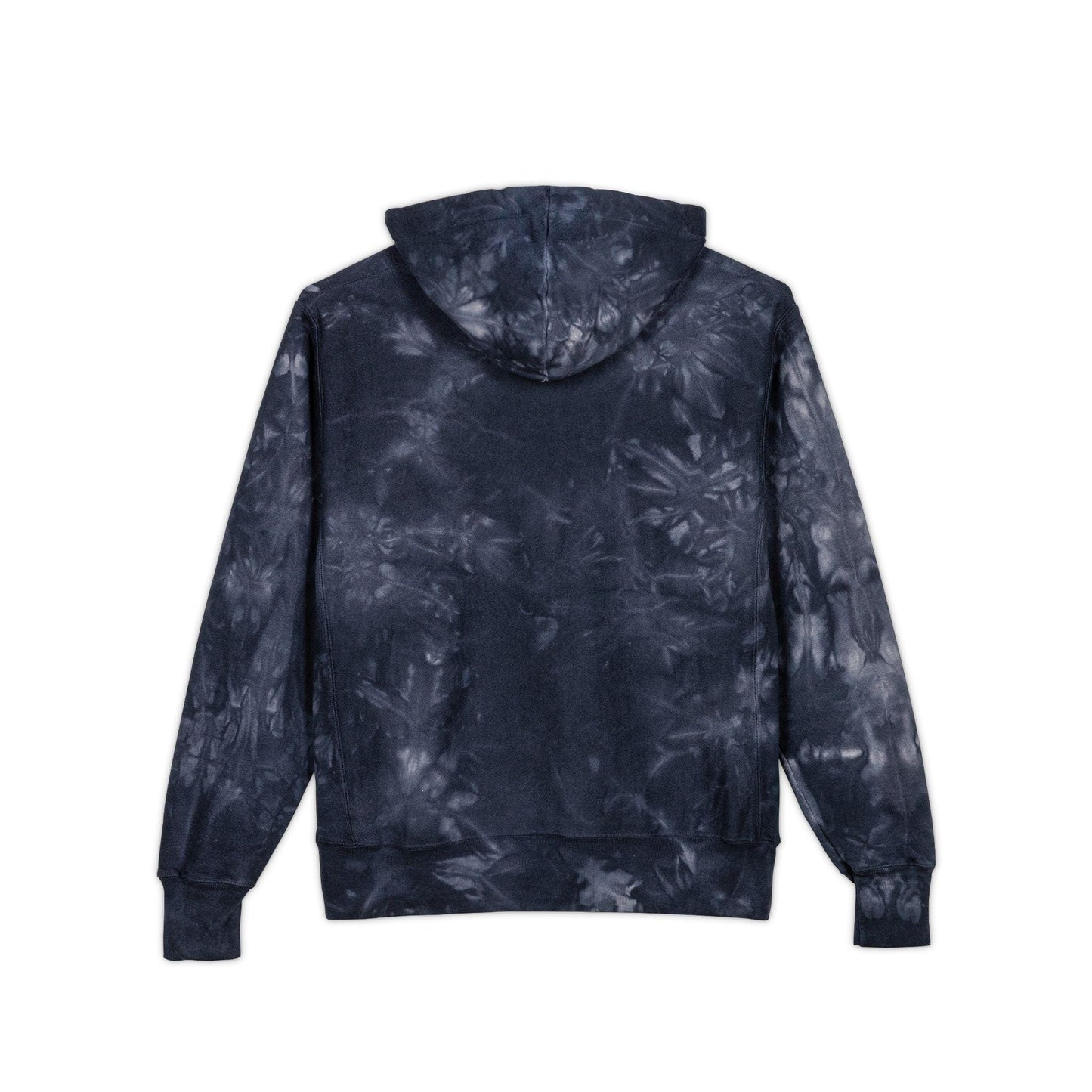 Altitude Script Embroidered Hoodie | Black Tie-Dye Hoodie | Deep Charcoal Scrunch-Tie-Dye