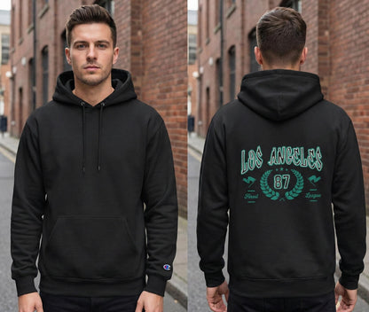 Los Angeles 87 Retro Logo Hoodie | Vintage Sports Crest | Champion Hoodie