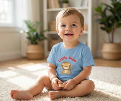 Little Lion Baby Tee | Cartoon Lion, Soft Cotton Shirt