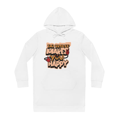 Positive Quote Hoodie Dress | Streetwear Graphic Print