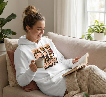 Positive Quote Hoodie Dress | Streetwear Graphic Print