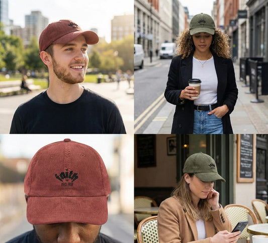 Faith Embroidery Corduroy Cap | Vintage Style Baseball Hat