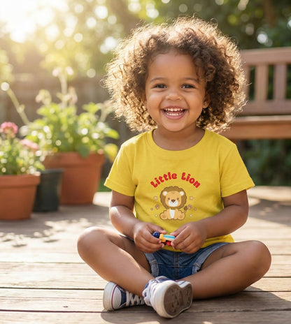 Little Lion Baby Tee | Cartoon Lion, Soft Cotton Shirt