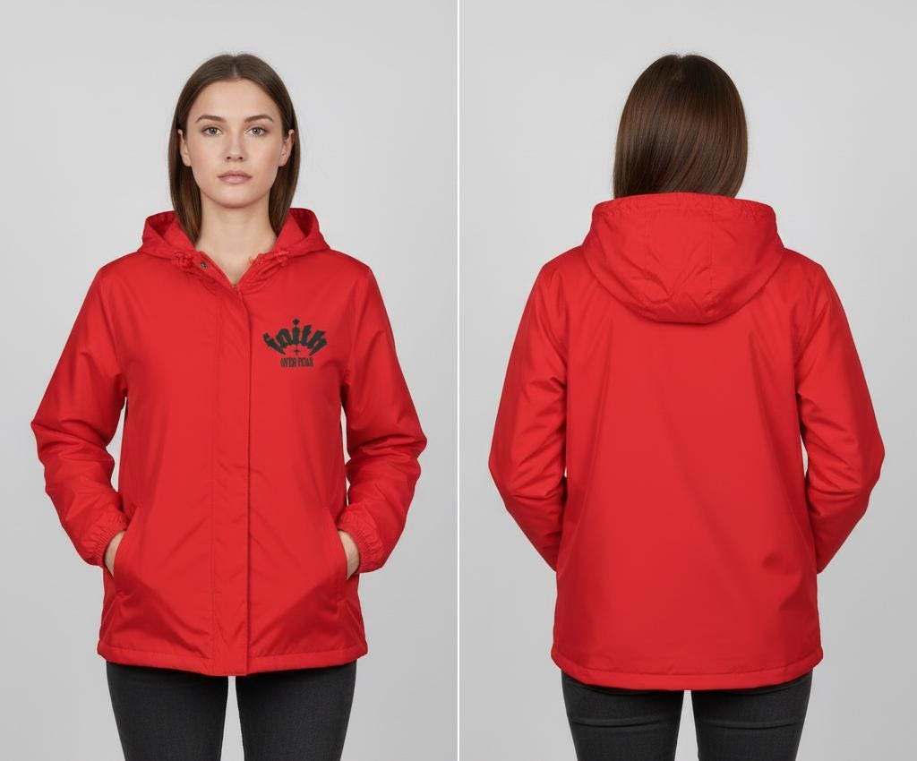 Riot Squad front chest logo Windbreaker Jacket | Minimal black graphic, hooded zip | Full-Zip Windbreaker
