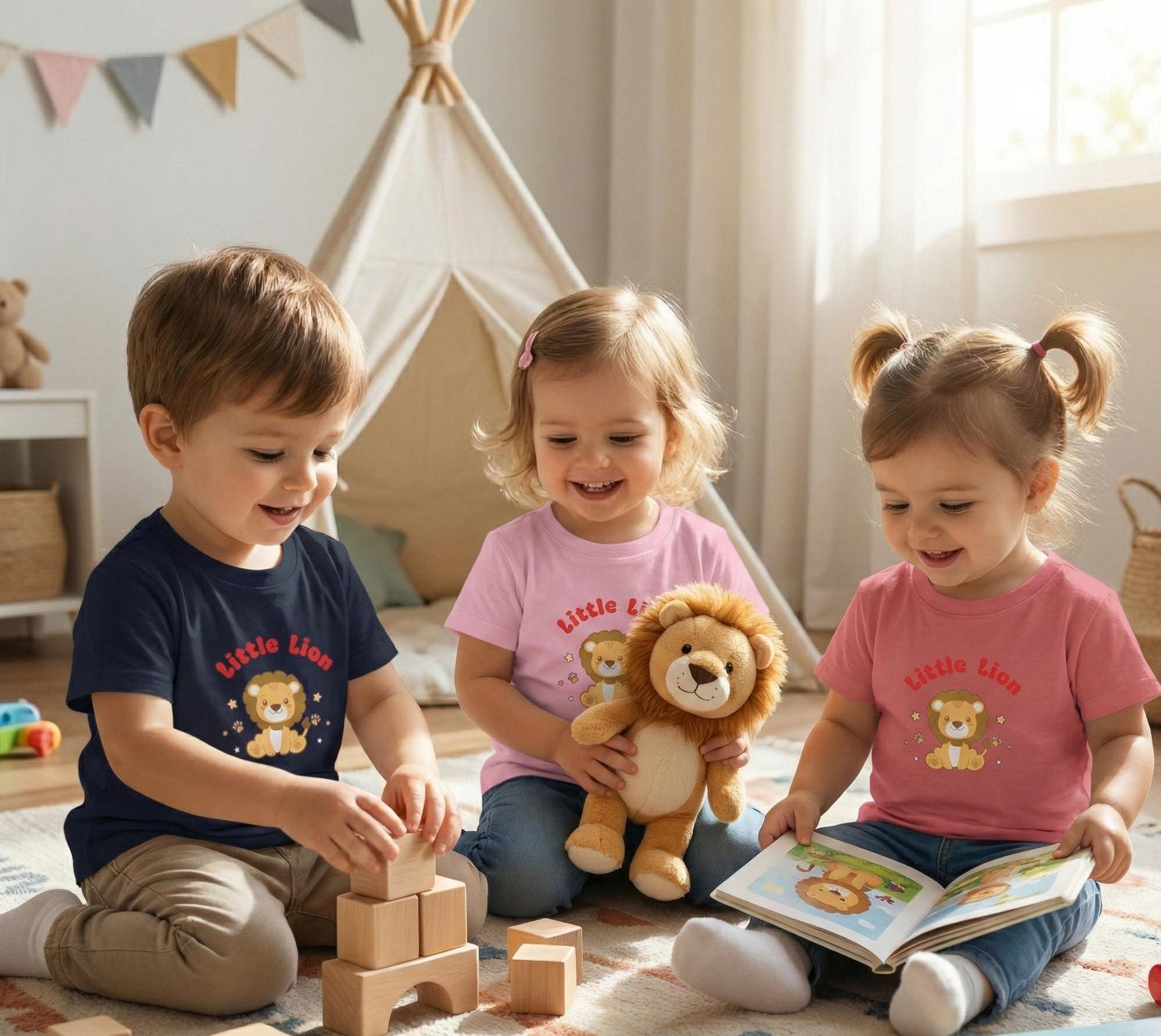 Little Lion Baby Tee | Cartoon Lion, Soft Cotton Shirt