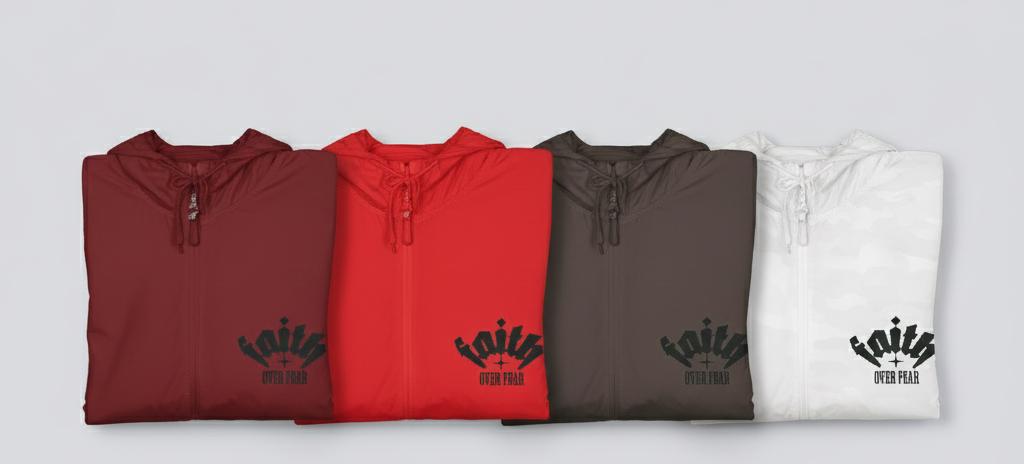 Riot Squad front chest logo Windbreaker Jacket | Minimal black graphic, hooded zip | Full-Zip Windbreaker